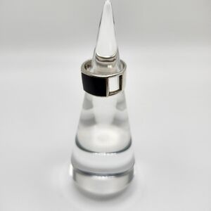 Sz 6 cut out onyx stone ring.  Marked 925 Thailand